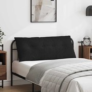vidaXL Travesseiro para Costas Preto 120 x 19 x 50 cm tecido