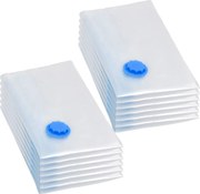 vidaXL Sacos para arrumação de roupas a vácuo 80x60 cm 10 pcs