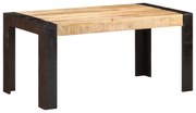 vidaXL Mesa de jantar 160x80x76 cm madeira mangueira maciça