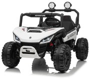 Jipe elétrico para crianças T-REX Ride 4x4, 2 Lugares, 24V, leitor MP3, bateria de lítio, Rodas EVA, controlo remoto, luzes LED Branco