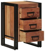 vidaXL Armário de Cabeceira 40 x 40 x 59 cm Madeira de acácia maciça