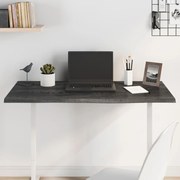 vidaXL Tampo de mesa 100x50x2 cm carvalho tratado castanho-escuro