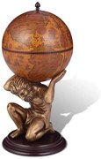 vidaXL Bar globo terreste para vinho design Atlas 42x42x85 cm
