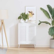 vidaXL Portas de armário 2 pcs design de persiana 69x29,5 cm branco