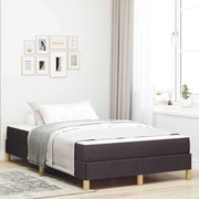 vidaXL Cama Box Marrom Escuro 120 x 200 cm tecido