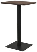 vidaXL Mesa bistrô 70x70x107 cm cor madeira de freixo escura