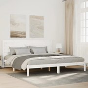 vidaXL Cama extra longa sem colchão 140x210 cm madeira maciça