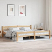 vidaXL Estrutura de cama 200x200 cm madeira de pinho maciça