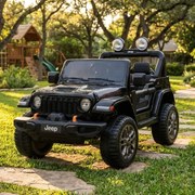 JIPE elétrico para Crianças Jeep Wrangler Rubicon LIFT  24V 4x4, Rodas de espuma EVA Preto