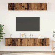 vidaXL Conjunto de móvel de TV 5 pcs Madeira antiga Standard Médio
