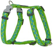 Arnês para Cães Red Dingo Style Estrela Verde 25-39 cm