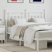 Cabeceira de cama 150 cm metal branco