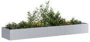 vidaXL Planter 360x80x40 cm aço galvanizado