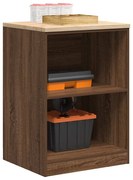 vidaXL Armário de arrumação de garagem carvalho castanho 60x51x85 cm