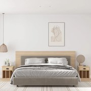 vidaXL Mesas de cabeceira 2 pcs 43x36x50 cm carvalho sonoma