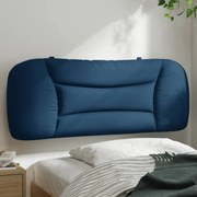 vidaXL Almofadão de cabeceira 100 cm tecido azul