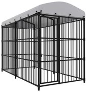 vidaXL Canil de exterior com telhado 300x150x210 cm