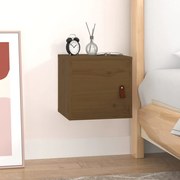 vidaXL Armário de parede 31,5x30x30 cm pinho maciço castanho mel