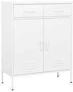 vidaXL Armário de arrumação aço 80x35x101,5 cm branco