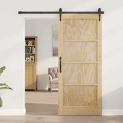 vidaXL Porta Interna ORKDAL Castanho 86 x 198,5 cm Contraplacado