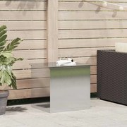 vidaXL Caixa de Armazenamento Externa - Prateada - 55 x 50,5 x 50 cm - Aço Inoxidável