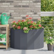 vidaXL Floreira Antracite 90 x 45 x 50 cm Aço