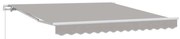vidaXL Toldo Manual Cinzento-claro 300 x 250 x 165 cm Poliéster