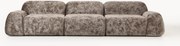 Sofá modular em teddy-bouclé Wolke (4 lugares)
