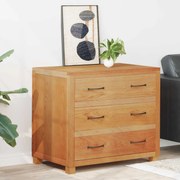 vidaXL Armário com gaveta Castanho Madeira processada