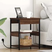 vidaXL Armário de Cabeceira Carvalho Marrom 41 x 31 x 51 cm