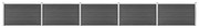 vidaXL Conjunto de painéis de vedação WPC 872x105 cm preto