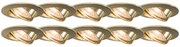 Conjunto de 10 focos embutidos inclináveis dourados - Edu Moderno,Art Deco