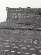 Capa de edredão em percal de algodão com padrão boho Kohana