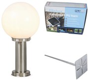 Candeeiro de exterior em aço inoxidável 50 cm - Sfera com estaca de terra e prensa-cabos Retro