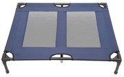 Pawhut Cama Animais Estimação Exterior Terraço Jardim Tecido Resistente à Água Confortável 91,5x76,2x18 cm Azul Marinho | Aosom Portugal