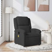 Poltrona de massagens reclinável veludo preto