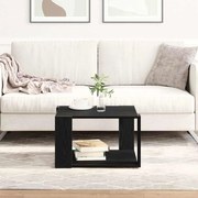 Mesa de Centro vidaXL Preta em Carvalho 85x55x31 cm em Madeira Derivada