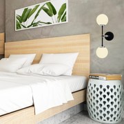 Aplique de Parede My Legend – Preto – 58 x 34 x 20 cm