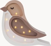 Candeeiro LED para crianças artesanal com temporizador e comando, regulável, Bird Mini