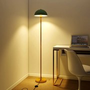 Luminária de chão com 2 prateleiras e 2 abajures, luminária de leitura com padrão xadrez e soquete E27 sem lâmpada, pedal, preta