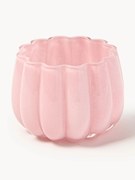 Suporte para velas em vidro artesanal Melon