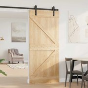 vidaXL Porta 90x210 cm madeira de pinho maciça
