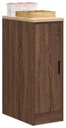 vidaXL Armário de arrumação de garagem carvalho castanho 30x51x85 cm