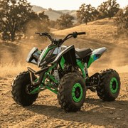 Moto infantil 4 RFZ Falcon Gasolina 140cc R8 semi-automático Verde