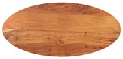 Tampo de mesa oval 120x50x2,5 cm madeira de acácia maciça