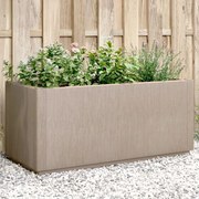 vidaXL Vaso/floreira 80x36x35 cm PP castanho-claro
