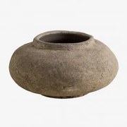 Vaso ↑15 Cm Em Terracota Agnon Castanho-pedra - Sklum