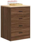 vidaXL Armário de arrumação de garagem carvalho castanho 60x51x85 cm