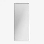 Espelho De Pé Retangular 80x200 Cm Em Alumínio Zastron Preto - Sklum