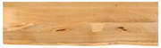 vidaXL Tampo de mesa c/ borda viva 100x40x2,5 cm mangueira maciça